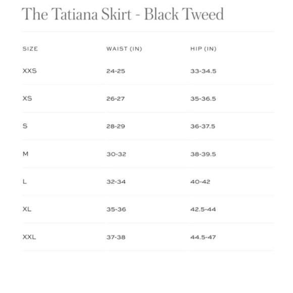 NWT Hill House The Tatiana Skirt Black Tweed Women’s Size XL - Picture 7 of 7